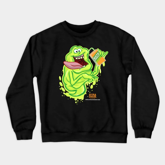 Slimer - Ecto Cooler Shirt Crewneck Sweatshirt by ExtraCooler